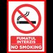 Placuta fumatul interzis no smoking